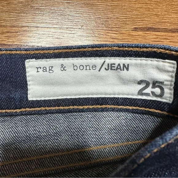 Rag& Bone Dre Skinny Raw Hem Jean.  Sz: 25 - Picture 9 of 12